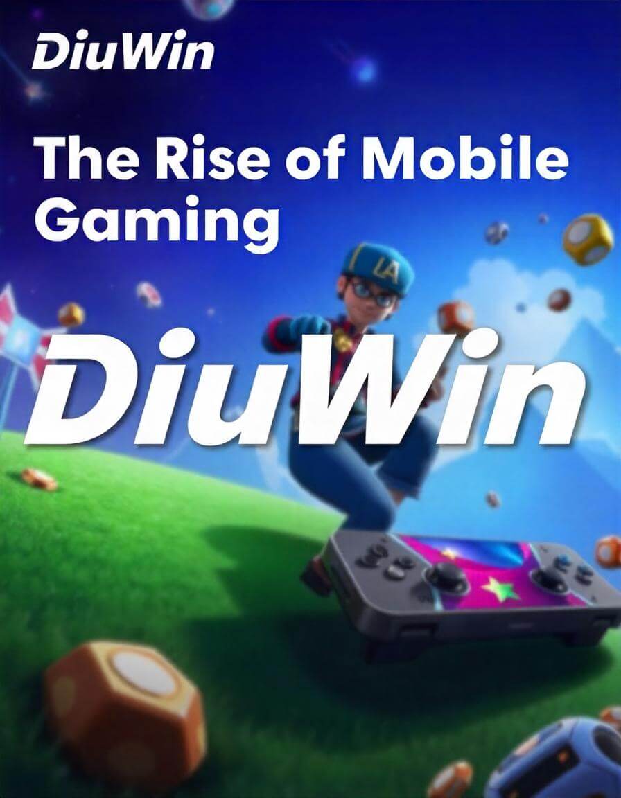 Diuwin logo ang catch-phrase with arcade elements and characters